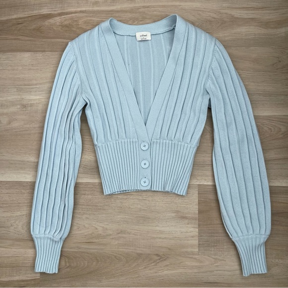 Wilfred Plunge Cardigan Heatwave Blue - Picture 2 of 6